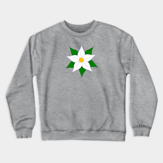 Poinsettia Crewneck Sweatshirt by traditionation